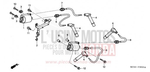 BOBINE D'ALLUMAGE ST1300A6 de 2006